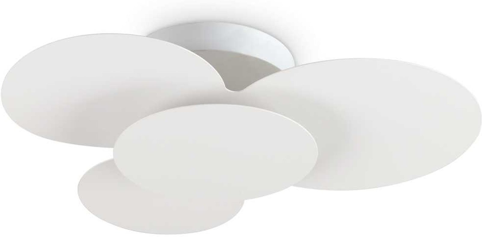 Loftlampe Ideal Lux Cloud Led Hvid Opal Akryl Minimalistisk Design 2000 Lm 3000
