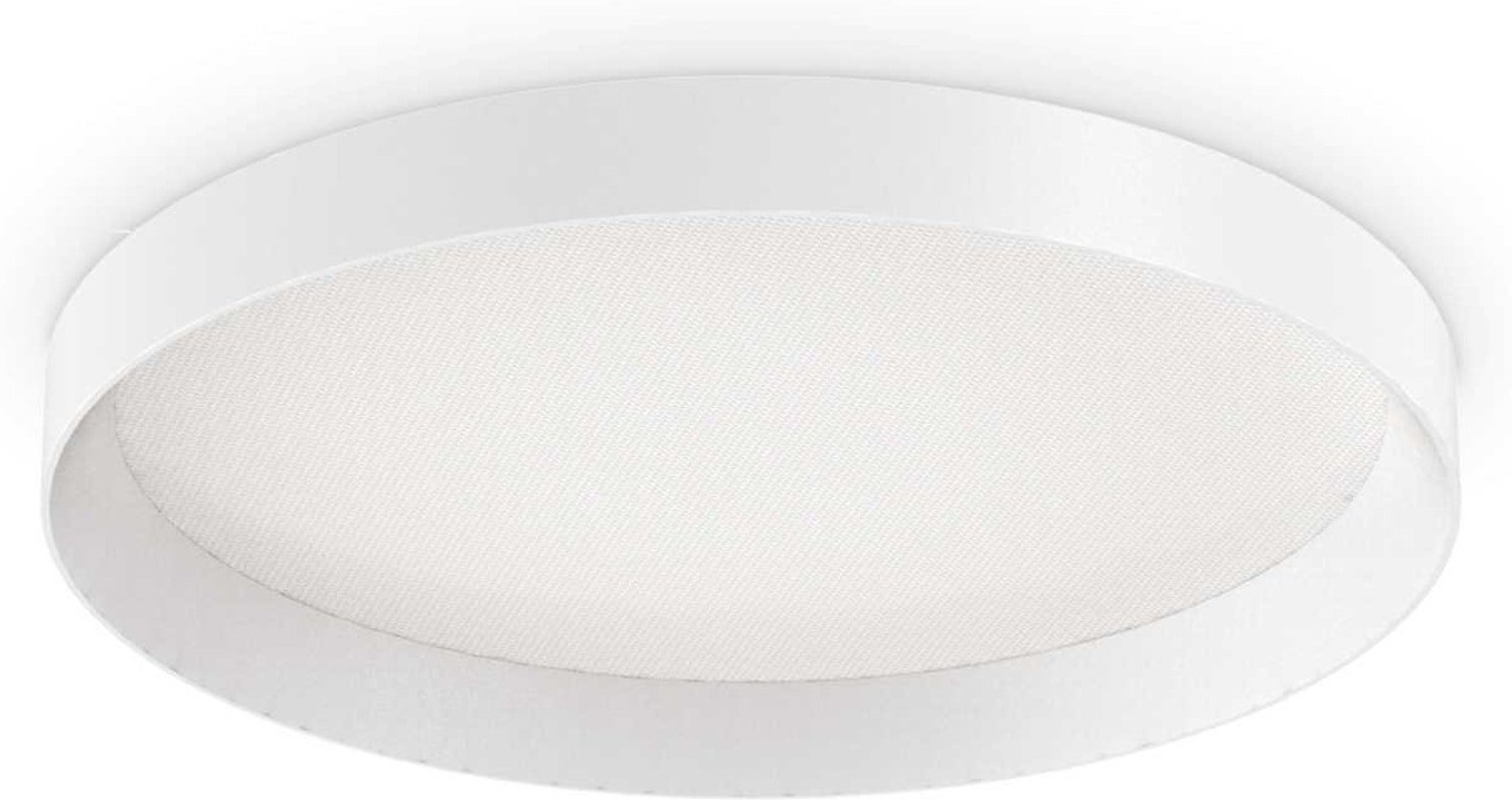 Loftlampe Ideal Lux Fly Led ø45   H7 Cm Hvid   Integreret 4200 Lm 4000    Energieffektiv