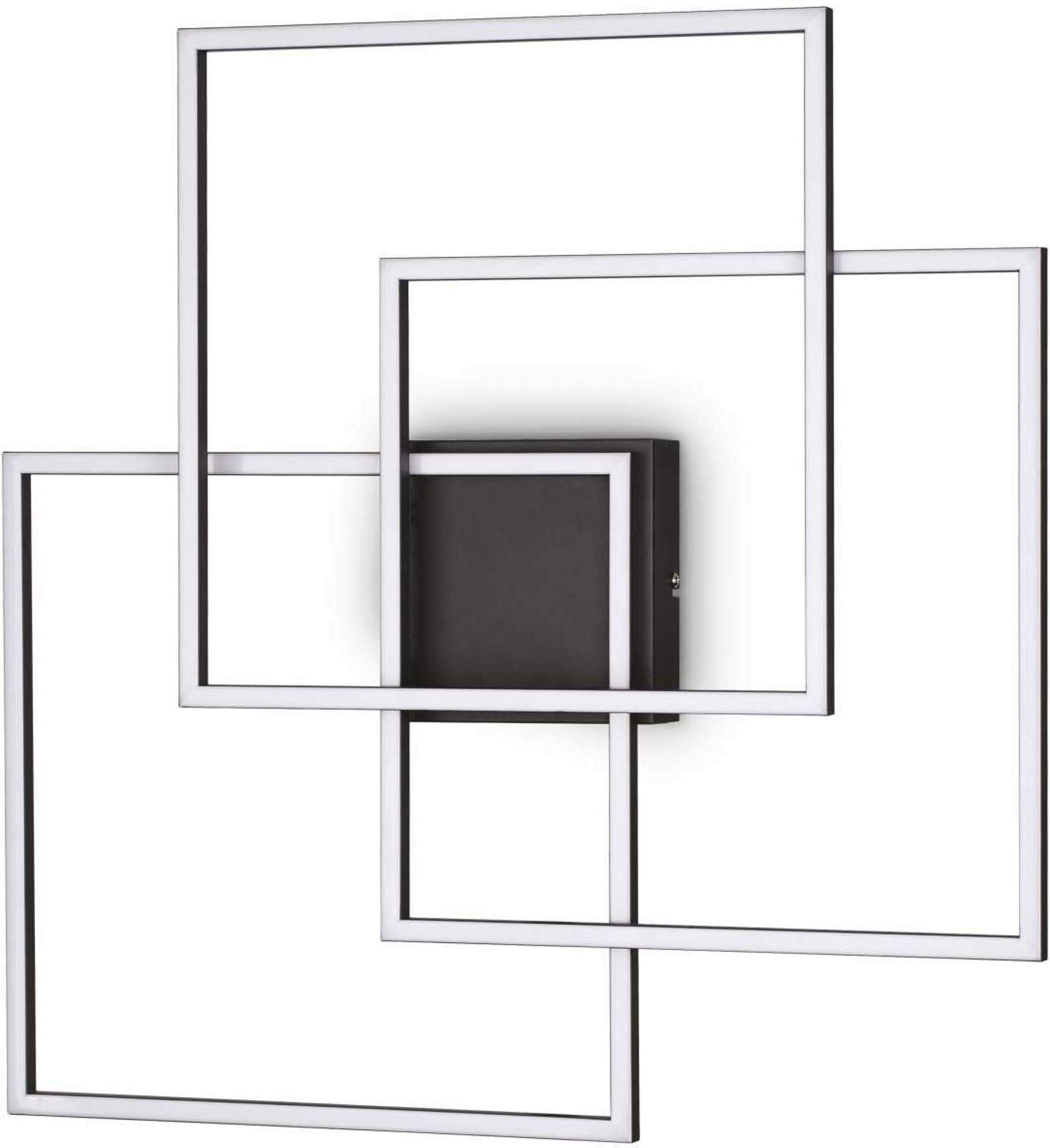 Loftlampe Ideal Lux Frame Led Sort   3200 Lm 3000