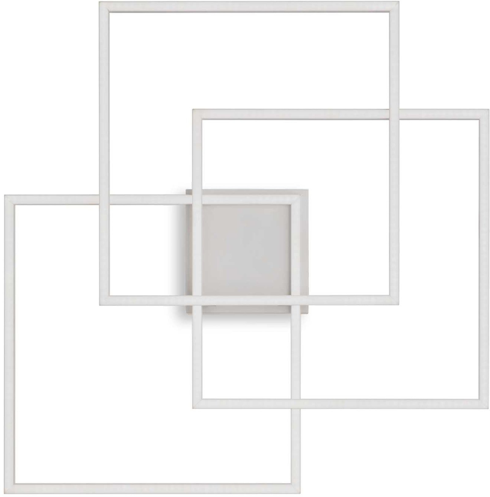Loftlampe Ideal Lux Frame Plafond Led Integreret 35w 3200 Lm 3000   Mat Hvid