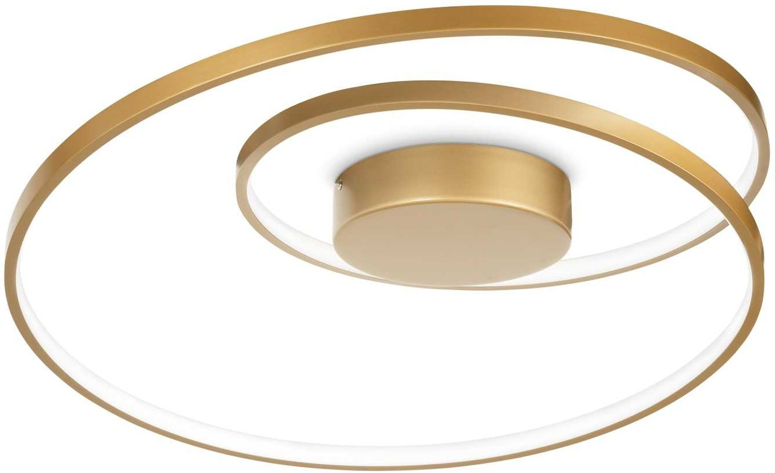 Loftlampe Ideal Lux Oz Led ø60 Cm Messing   Moderne Indendørs Belysning 5000 Lm 3000