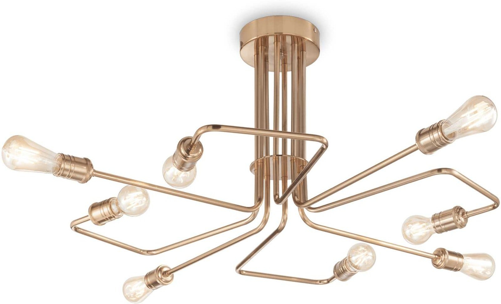 Loftlampe Ideal Lux Triumph  -armet ø92   H41   Cm Metal E27 Antik Messing