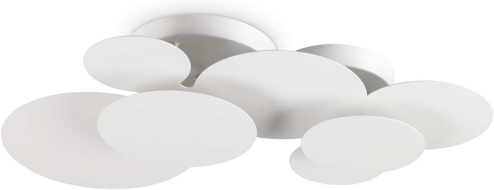 Loftslampe Ideal Lux Cloud Led Hvid Metal L74xb47xh13 Cm