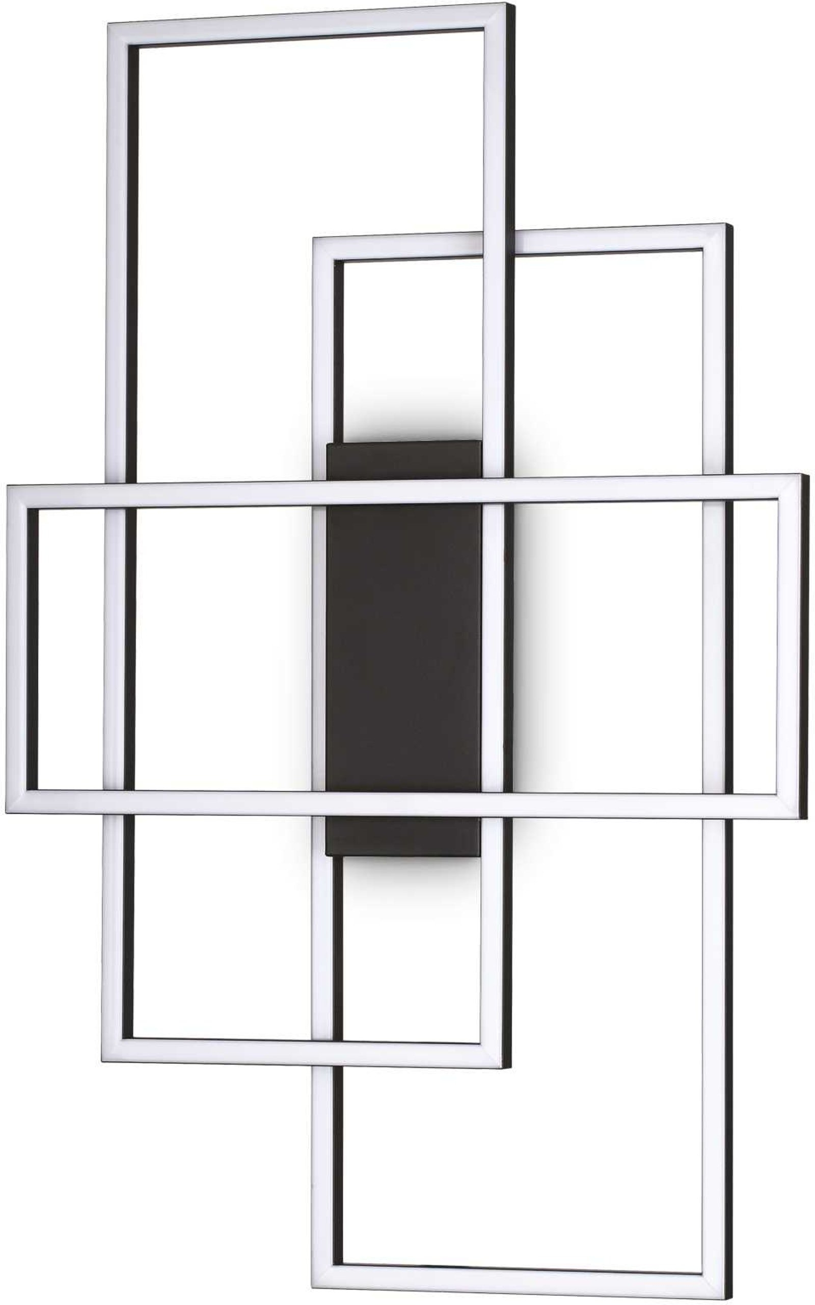 Loftslampe Ideal Lux Frame Integreret Led 31w 2700lm 3000k Sort 62 5x41x6 Cm