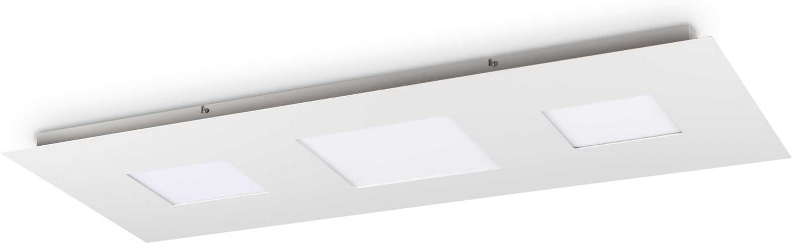 Loftslampe Ideal Lux Relax Integreret Led 8100 Lm 3000   Dimbar Hvid Aluminium