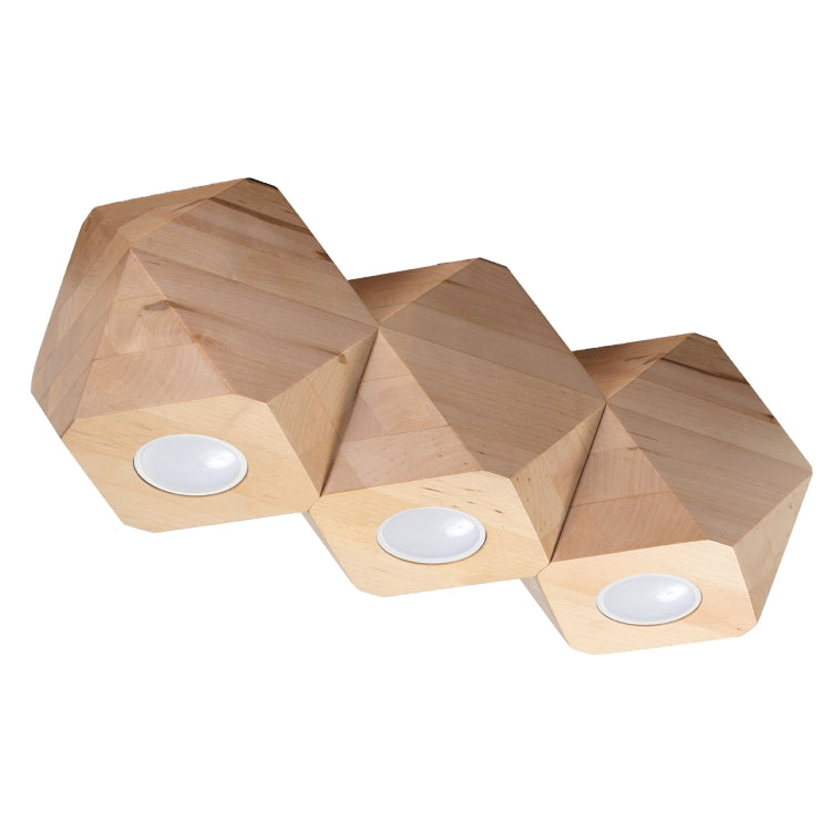 Loftslampe Woody   Naturtræ