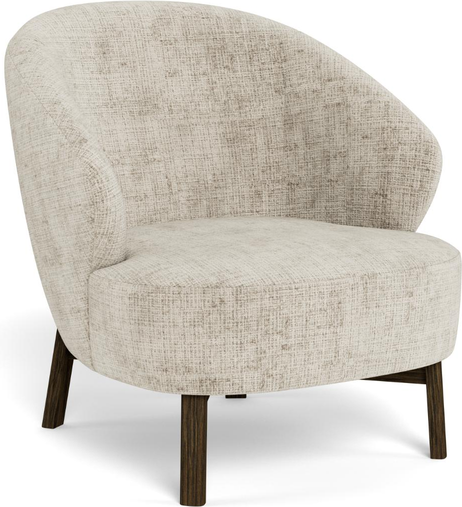 Lounge Stol Signature Dalia Lænestol Beige Juto-stof Pocket-fjedre Gummitræsben Mat Røget H78xb74xd54 Cm
