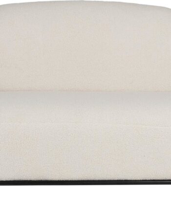 Loungesofa Studio White Polly Kompakt B125 Cm Lysgrå Stof Med Koldskumspolstring