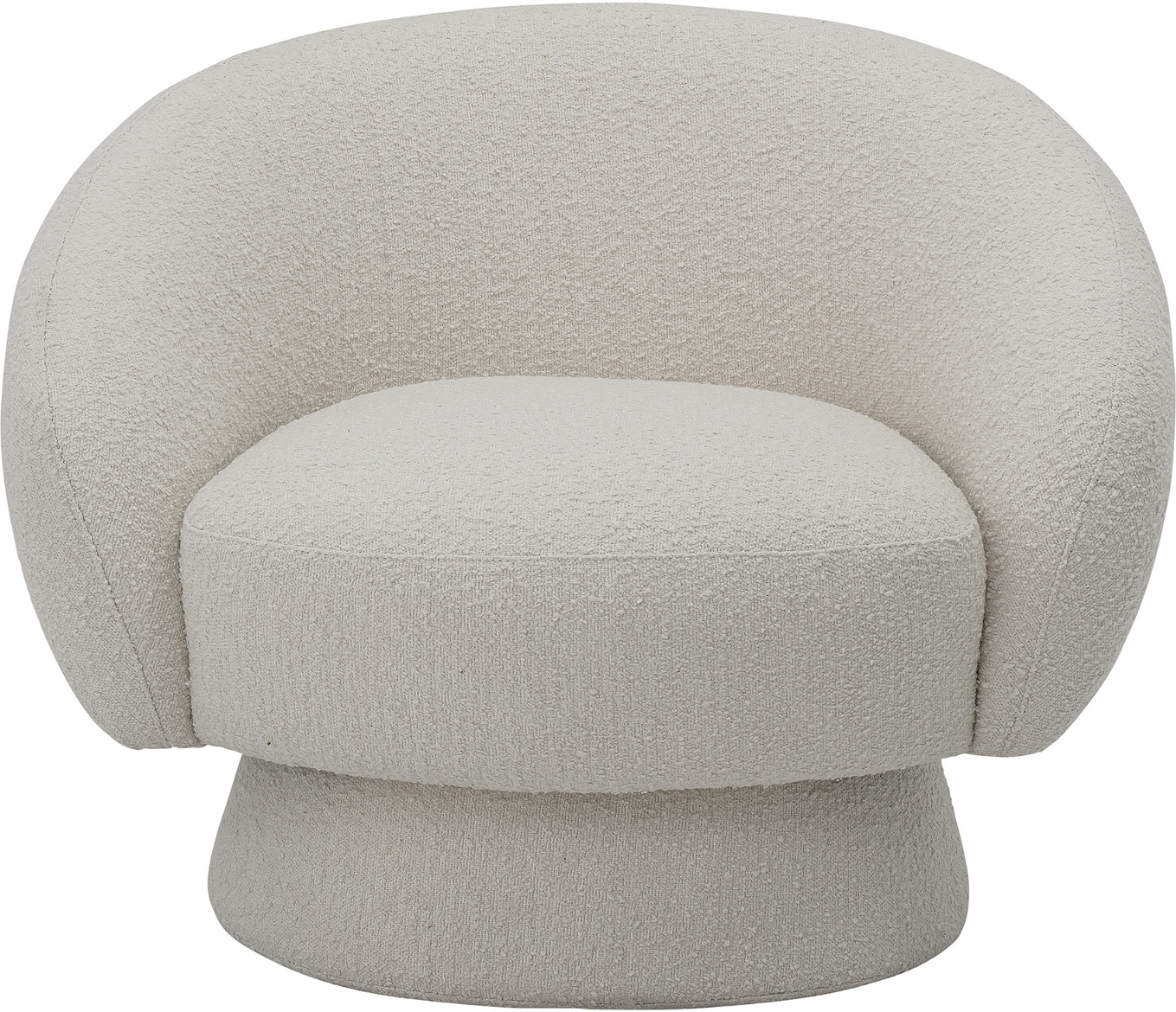 Loungestol Bloomingville Ted Hvid Polyester 74x82x93 Cm Moderne Organisk Design