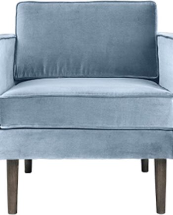 Loungestol Broste Copenhagen Wind Blå Velour H74xb84xl88 Cm