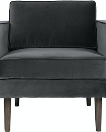 Loungestol Broste Copenhagen Wind Sort Velour Hvilestol H74   B84   L88 Cm