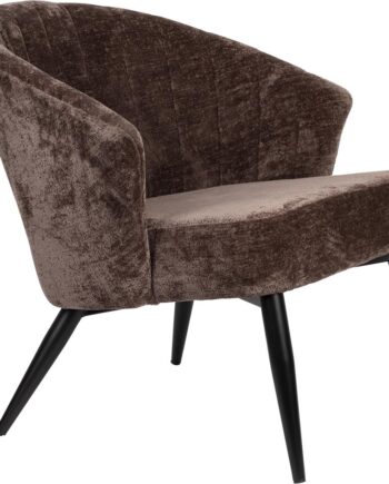 Loungestol Dutchbone Georgia Antracit Polstret   Lilla Polyester H71ã B77ã L73   Cm
