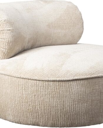 Loungestol Dutchbone Tilbury Perlemor ø100   H73 Cm Stof Polstret Rundt Design