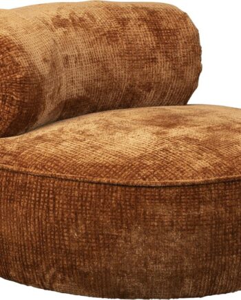 Loungestol Dutchbone Tilbury Rødbrun Polyester Stof Lænestol