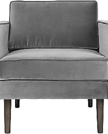 Loungestol  Lænestol Broste Copenhagen Wind Grå Velour H74xb84xd88 Cm