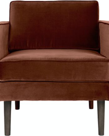 Loungestol   Lænestol Broste Copenhagen Wind Velour Brun