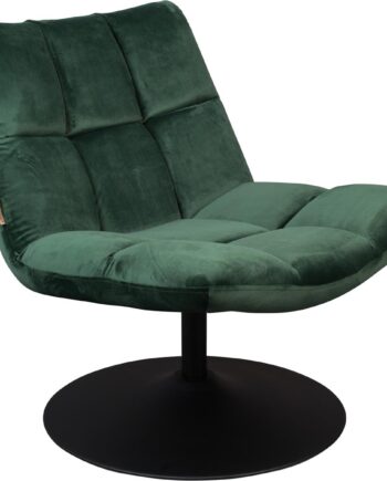Loungestol Lænestol Dutchbone Bar  Antracit Stof  Drejelig  Stålunderstel