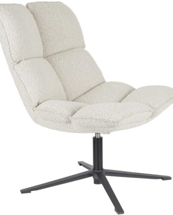 Loungestol Studio White Bros Polstret Polyester Sølv H92   B68   D78 Cm