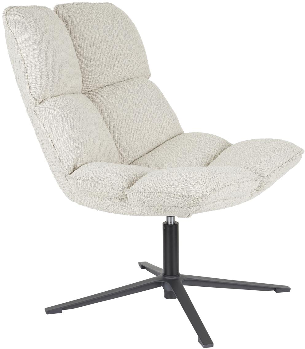 Loungestol Studio White Bros Polstret Polyester Sølv H92 B68 D78 Cm