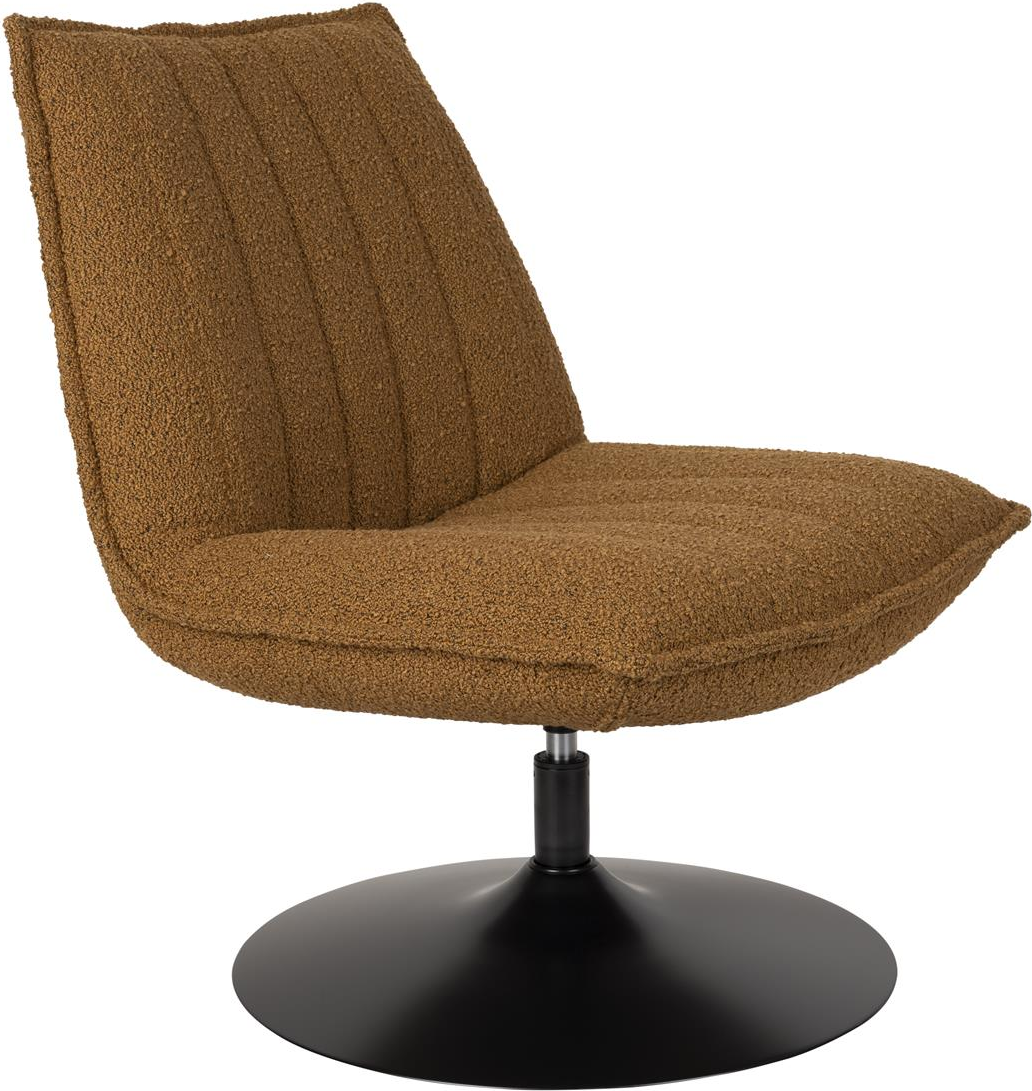 Loungestol Studio White Jax Valnød Akryl-polyester Stof Metalstel H85ã B68ã L79 Cm