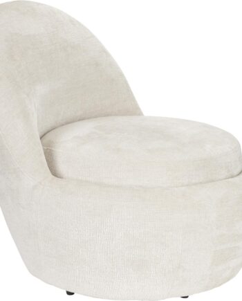 Loungestol Studio White Nash Perlemor Polstret Polyester 61x61x83 Cm Til Stuen