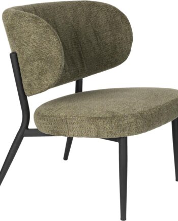 Loungestol Studio White Sanne   Gråbrun Polyesterstof  Stålramme  H76xb62xl72 Cm