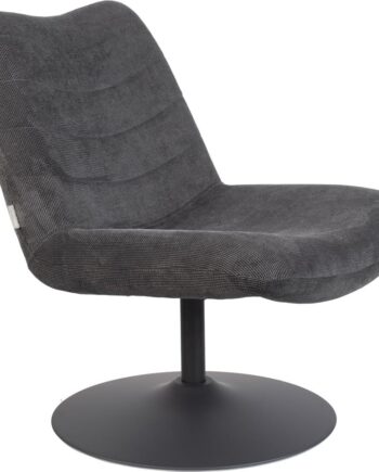 Loungestol Zuiver Bubba Askegrå   Drejelig  Robust Nylon Polyester Med Pu-skumpolstring