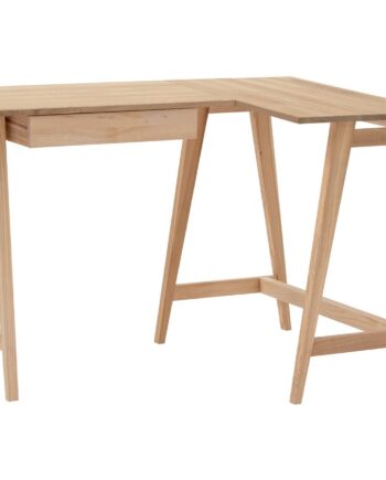Luka Ask  -formet Skrivebord B115cm   D85cm Højrevendt
