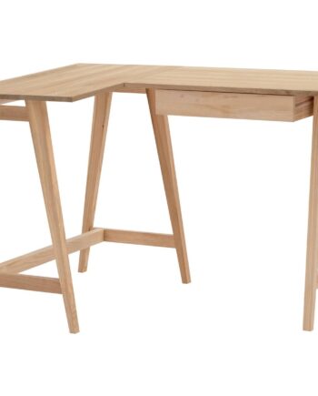 Luka Ask  -formet Skrivebord B115cm   D85cm Venstre-vendt