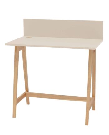 Luka Asketræ Skrivebord 85x50cm Brun Beige