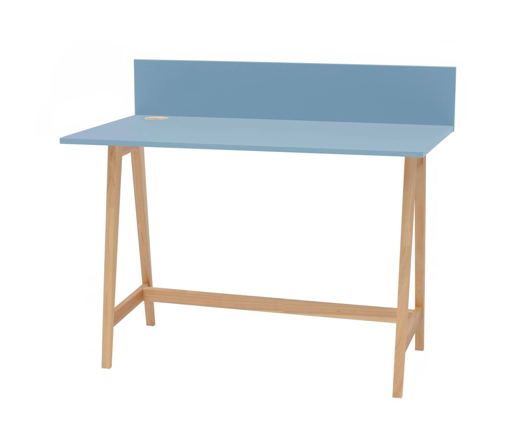 Luka Asketræ Skrivebord 110x50cm Gentle Blue
