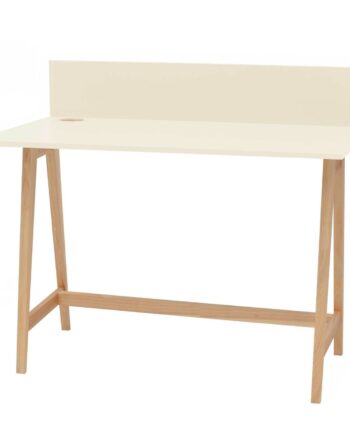 Luka Asketræ Skrivebord 110x50cm Hvid