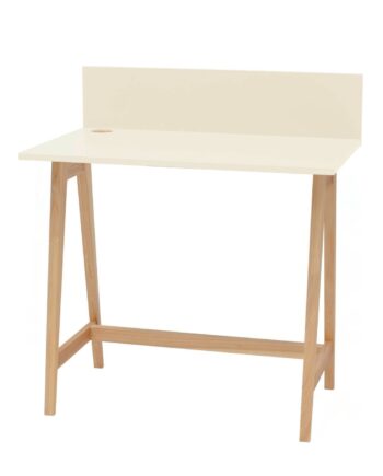 Luka Asketræ Skrivebord 85x50cm Kridthvid