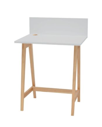 Luka Asketræ Skrivebord 65x50cm   Lysegrå