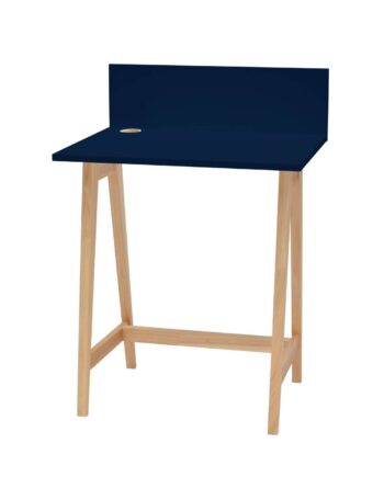 Luka Asketræ Skrivebord 65x50cm   Marineblå
