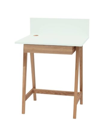 Luka Asketræ Skrivebord 65x50cm Med Skuffe   Fleeting Mint