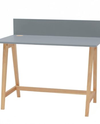 Luka Asketræ Skrivebord 110x50cm   Mørkegrå