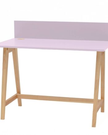 Luka Asketræ Skrivebord 110x50cm   Pink