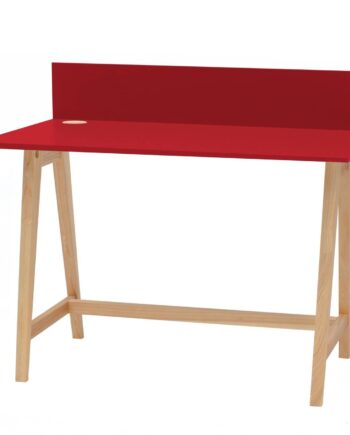 Luka Asketræ Skrivebord 110x50cm   Rød