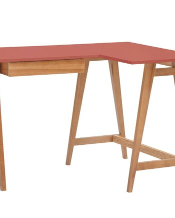 Luka Hjørneskrivebord B115cm   D85cm Antik Pink Eg Højre Side