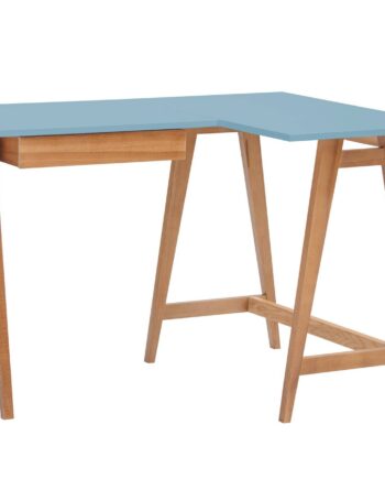 Luka Hjørneskrivebord B115cm   D85cm Blå Eg Højre Side