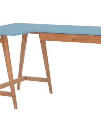 Luka Hjørneskrivebord   135cm     85cm Blå Eg Venstre Side