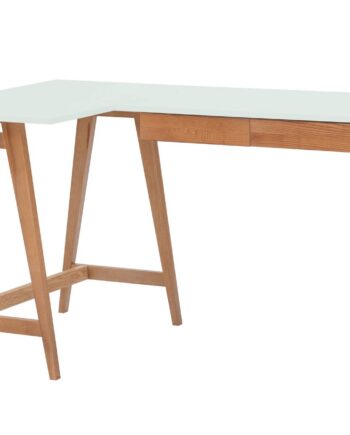 Luka Hjørneskrivebord   135cm     85cm Fleeting Mint Eg Venstre Side