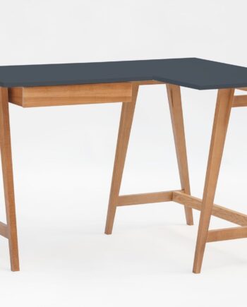 Luka Hjørneskrivebord   115cm     85cm   Grafit Eg Højre Side