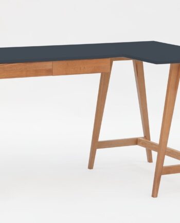 Luka Hjørneskrivebord   135cm     85cm   Grafit Eg Højre Side