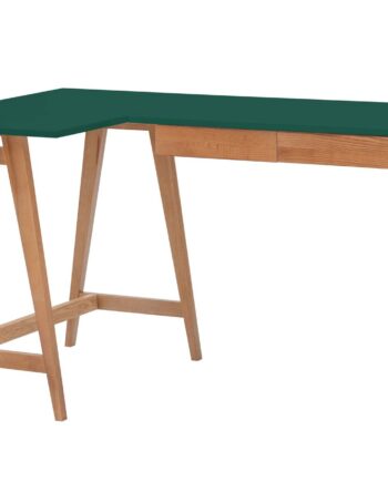 Luka Hjørneskrivebord   135cm     85cm Grøn Eg Venstre Side
