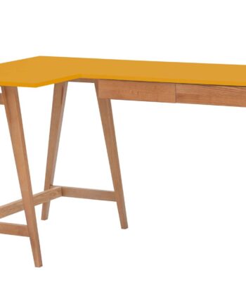Luka Hjørneskrivebord   135cm     85cm Gul Eg Venstre Side