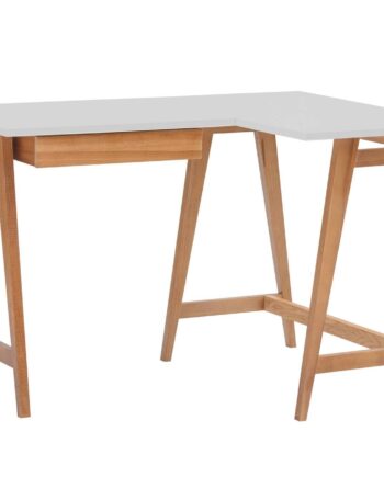 Luka Hjørneskrivebord   115cm     85cm   Lysegrå Eg Højre Side