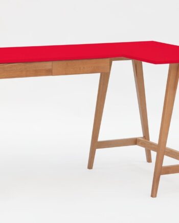 Luka Hjørneskrivebord   135cm     85cm   Rød Eg Højre Side