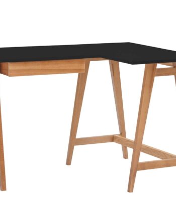Luka Hjørneskrivebord B115cm   D85cm Sort Eg Højre Side